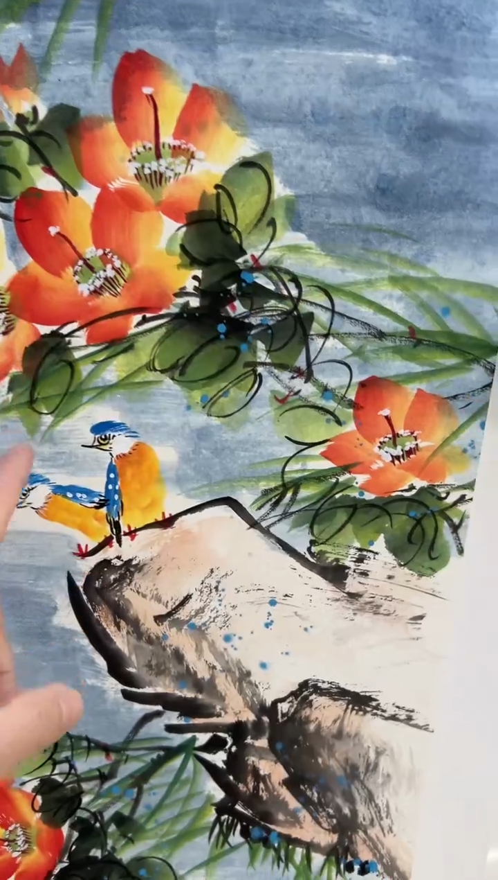 国画刘立荣亲笔绘画手绘作品D1