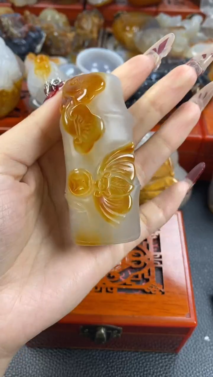 【闪购商品】玛瑙/玉髓手把未镶嵌1