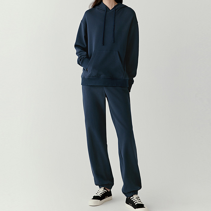 【叶子好物】A1393毛圈布戴帽卫衣