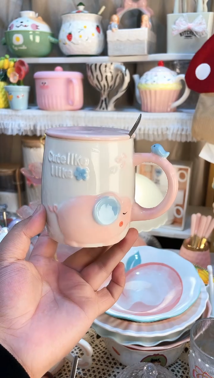 【闪购商品】瓷片水杯 质量好发货快放心拍