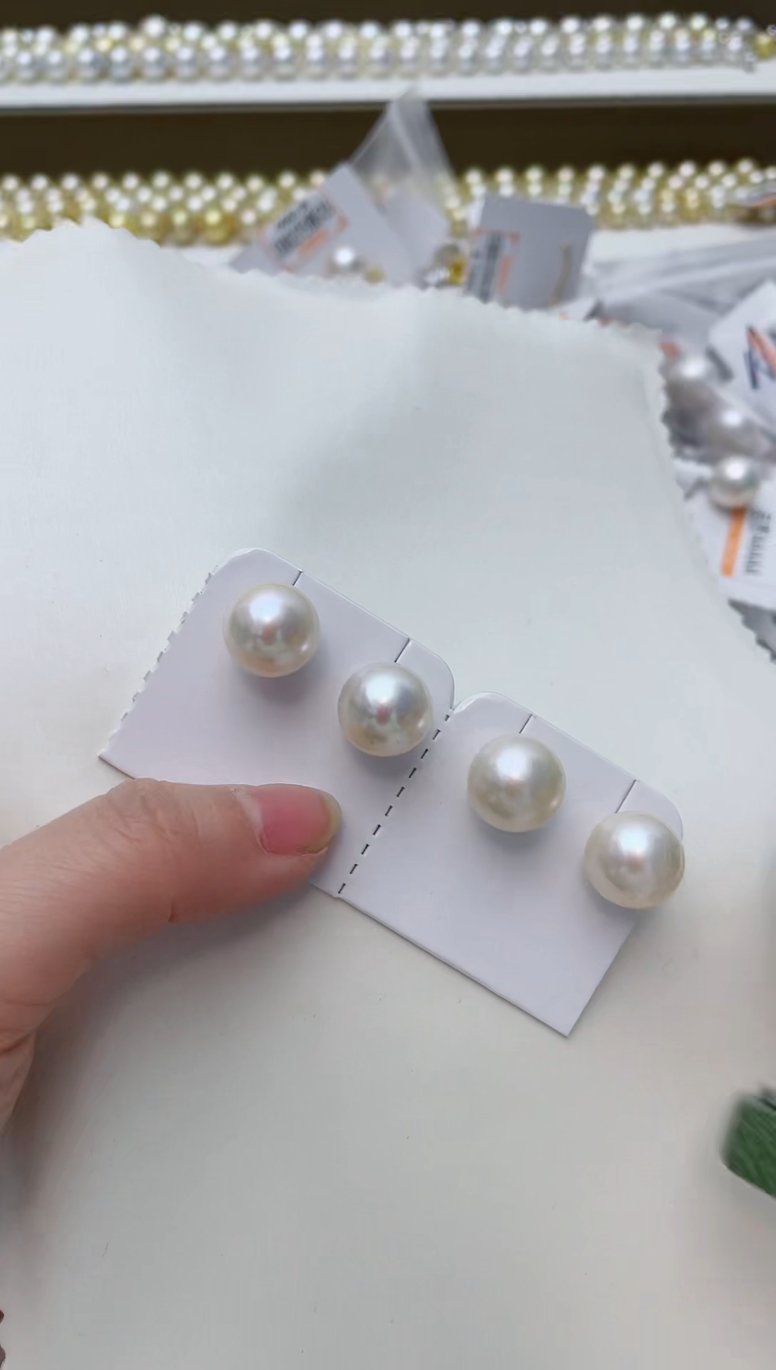 【闪购商品】淡水珍珠耳饰银S925镶嵌A59商品多样性发其一