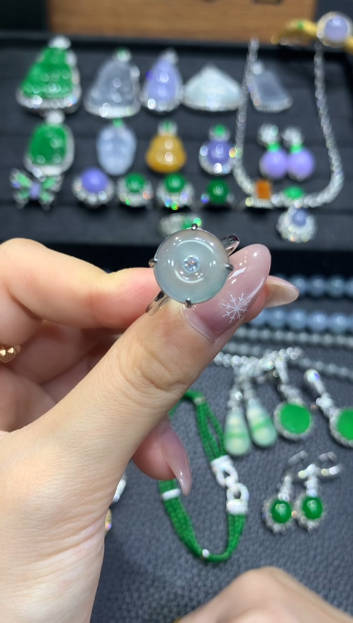 未镶嵌戒指翡翠3多样性随机发货1件