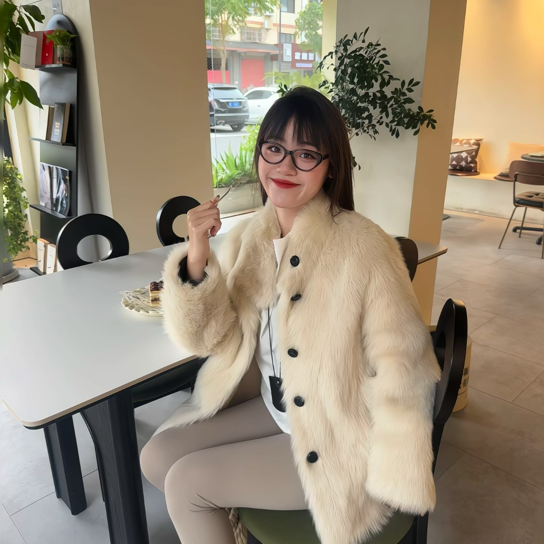专拍链接进口托斯卡纳皮毛一体女外套