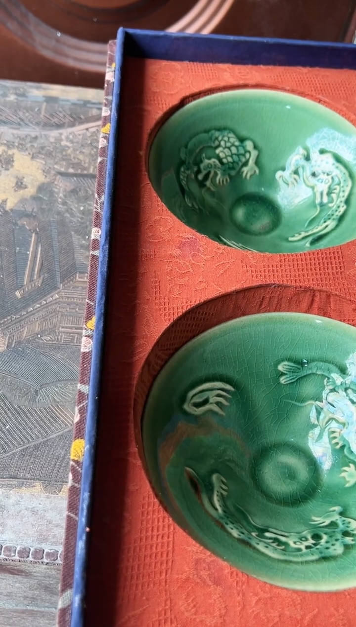 【闪购商品】169国营好瓷雕刻纹饰大碗一对