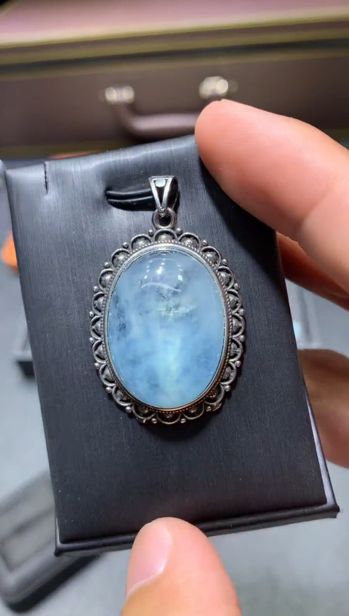 海蓝宝石颈饰未镶嵌K66