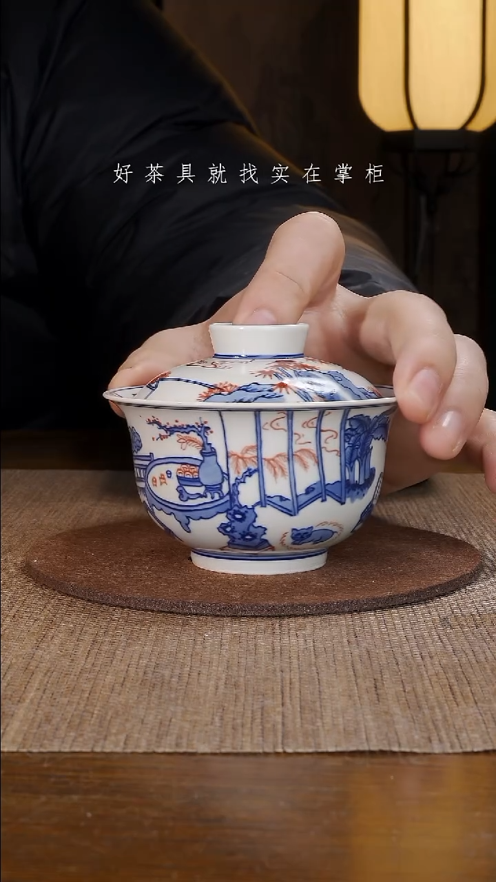【闪购商品】摆件景德镇手工手绘茶具大器宛成