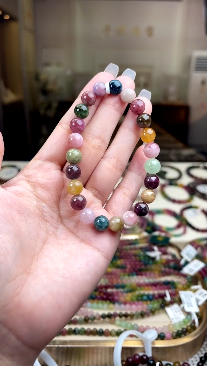 【闪购商品】碧玺/未镶嵌8mm+碧玺单圈多样性发货