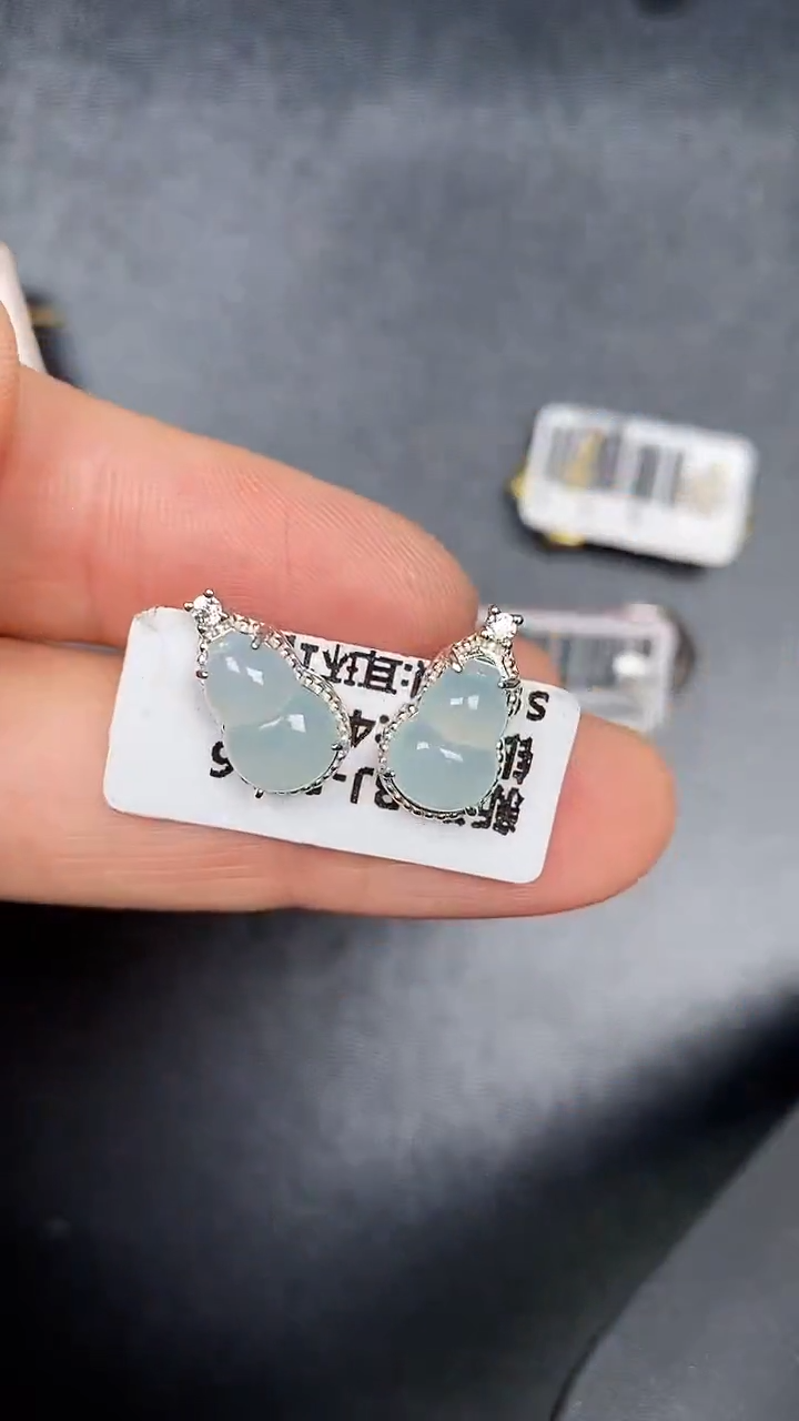 银S925镶嵌戒指翡翠5400