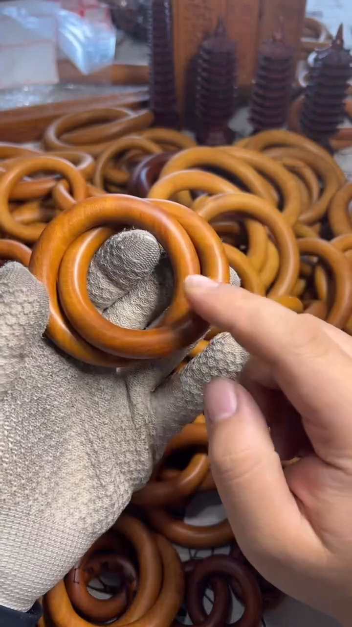 【闪购商品】枣木雷击枣木乾坤圈内径50一物一拍