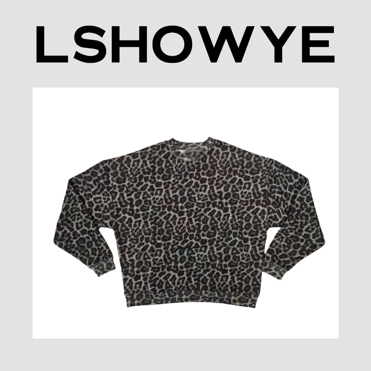 LSHOWYE｜豹纹薄绒卫衣  25H1496
