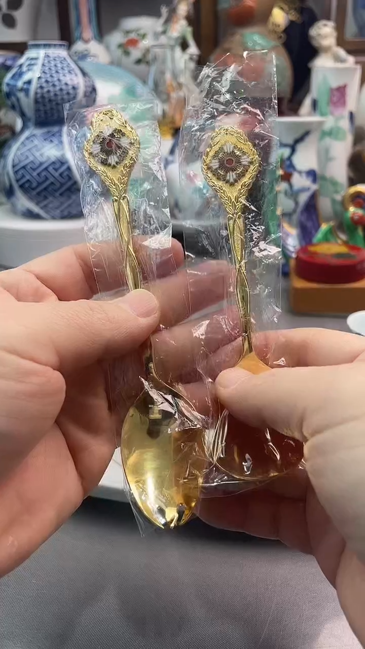 瓷片纯*勺子两件套一一一