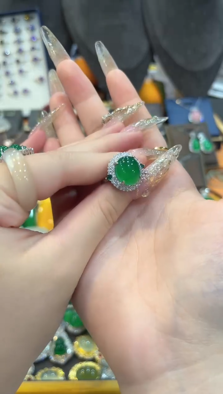 【闪购商品】玛瑙/玉髓未镶嵌颈饰戒指