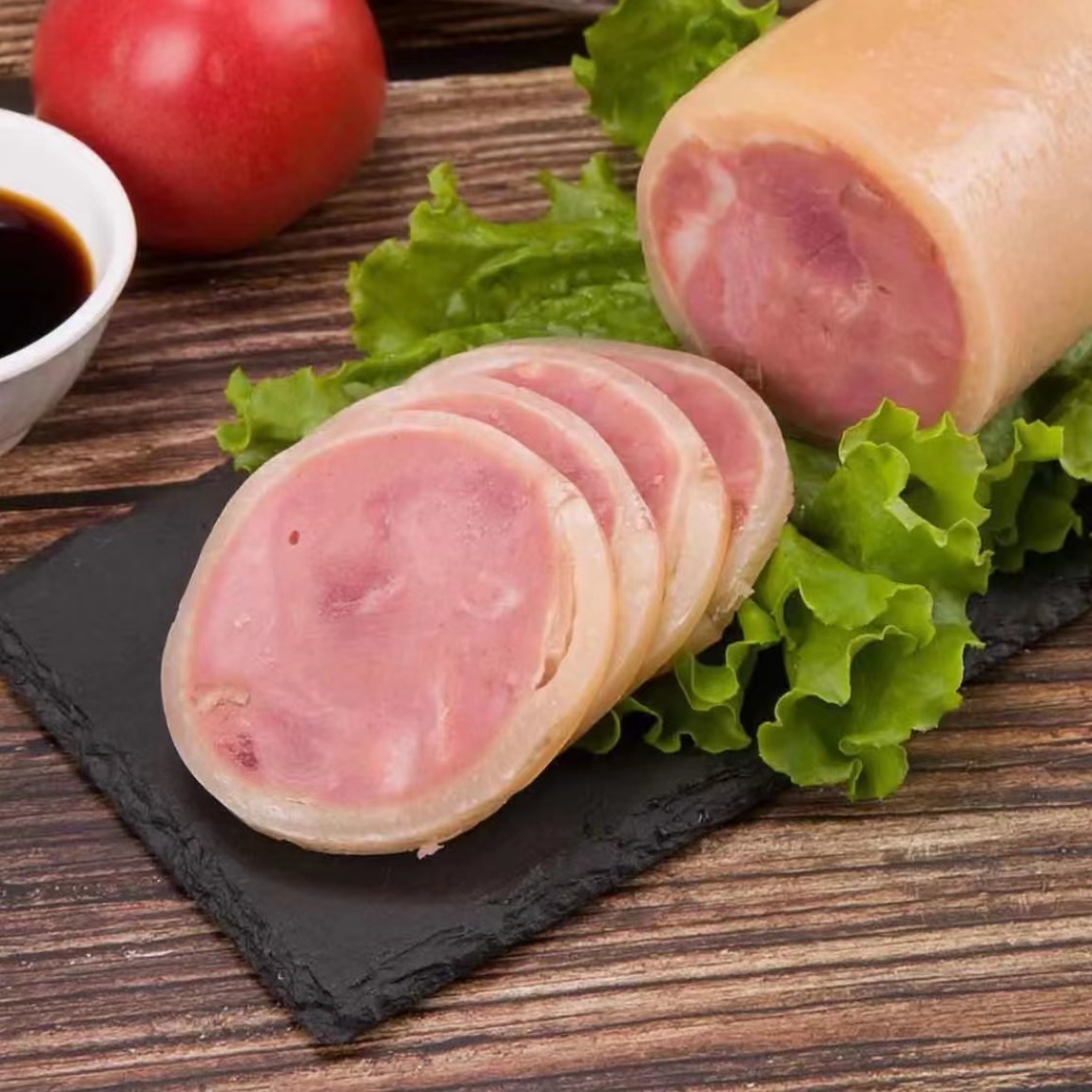 青岛精品卷肘胶原蛋白猪皮包肉火腿解馋即食根/450g