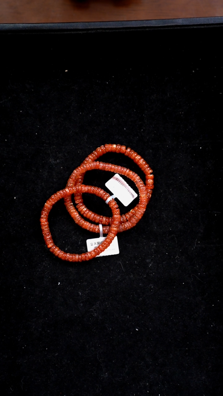 【闪购商品】日光石手链银S925镶嵌g100金太阳手链7m多样性发一