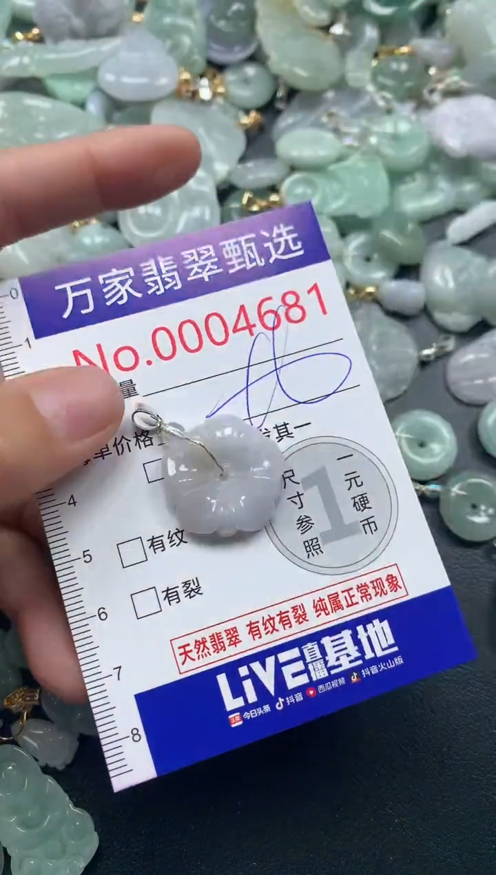 吊坠(不含链)未镶嵌翡翠4681