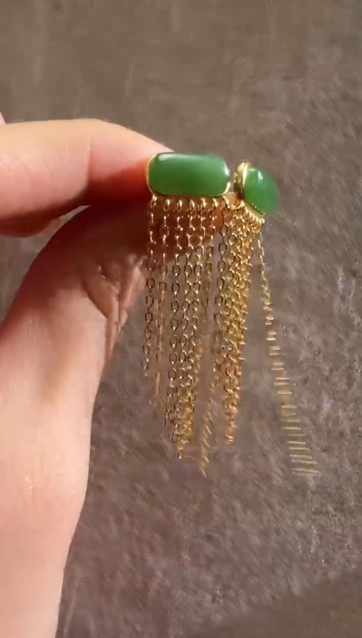 【闪购商品】和田玉耳饰未镶嵌和田玉