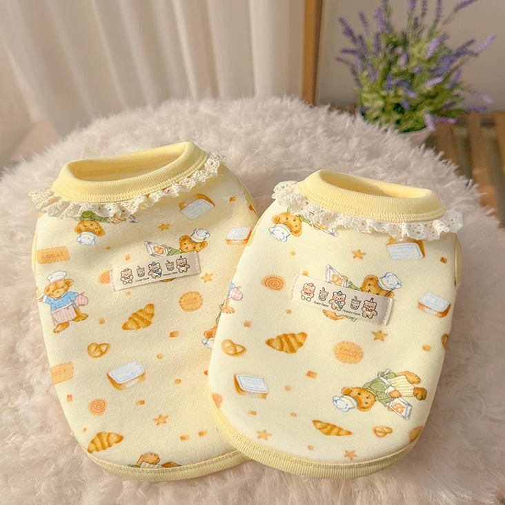 公主风狗狗衣服秋冬小型犬新款加绒宠物猫咪背心泰迪比熊马尔济斯