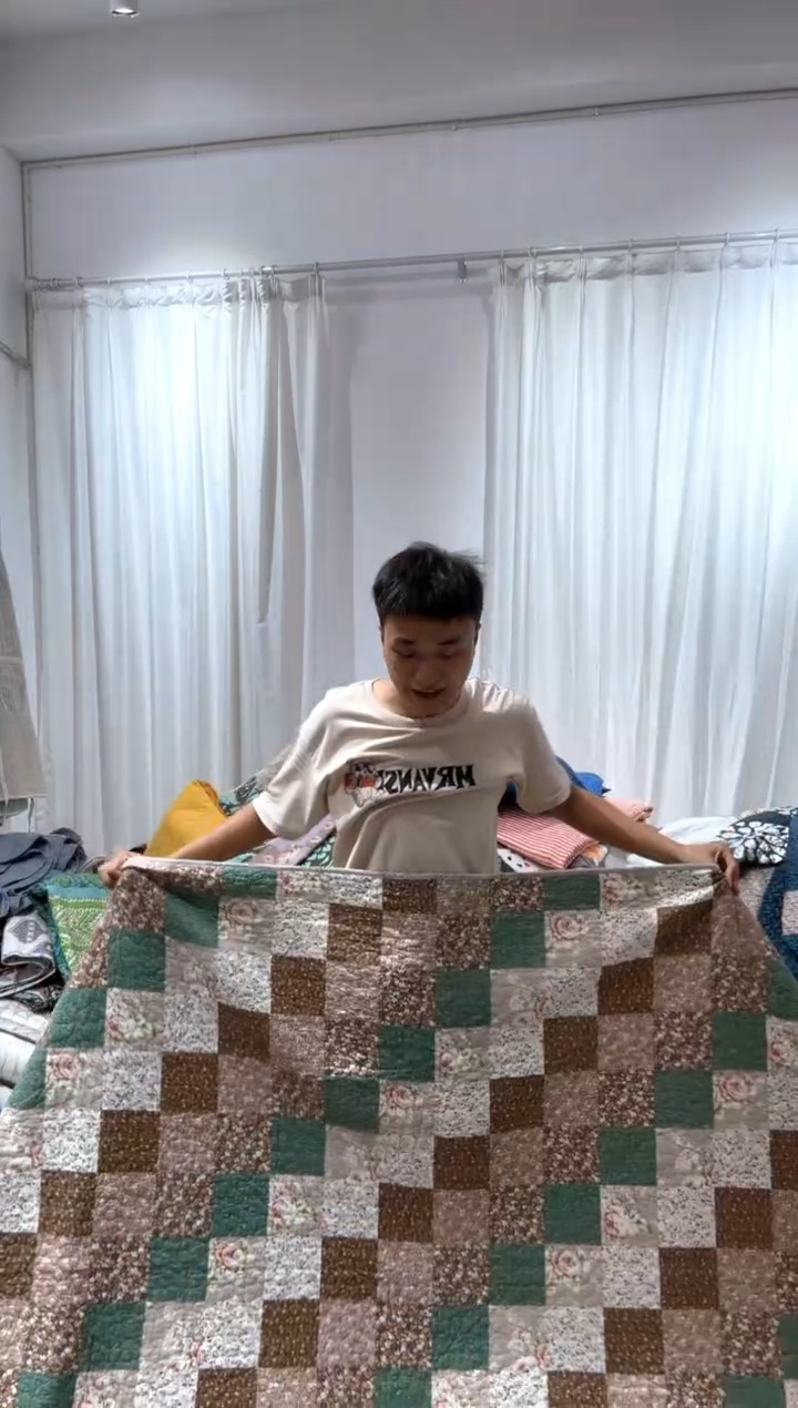 棉200*230纯棉床盖52号微瑕