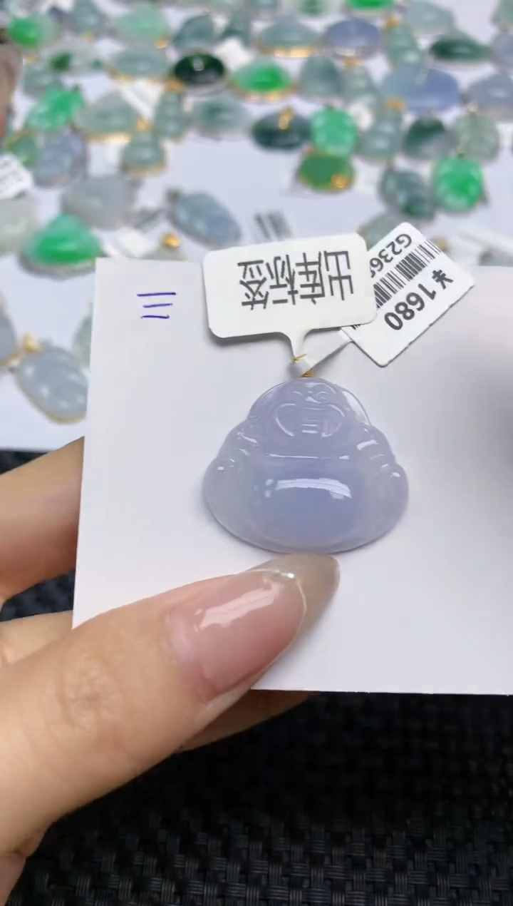 【闪购商品】翡翠颈饰18K金镶嵌 天然翡翠A货