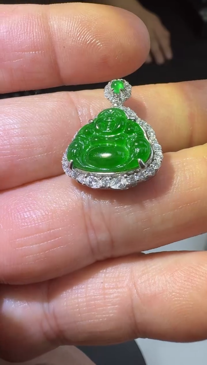 【闪购商品】翡翠颈饰银S925镶嵌00061860