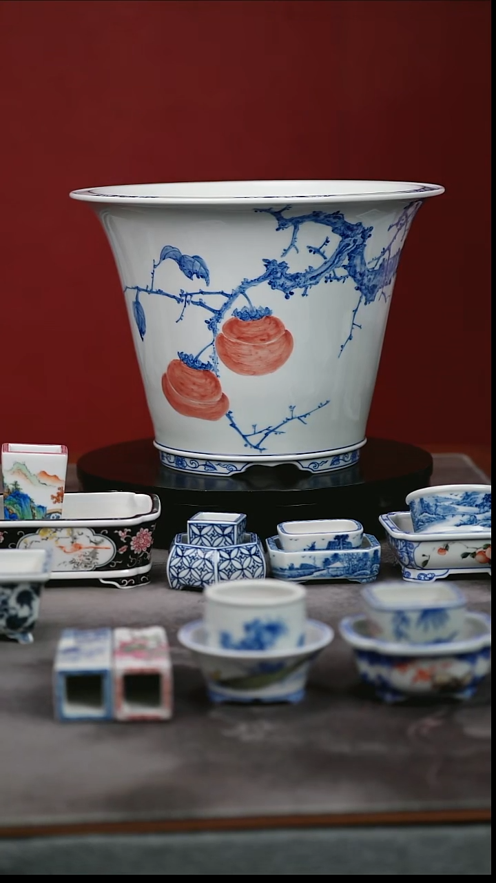 其他陶斗盆事事如意名家之作内口24外口27内高17外高20