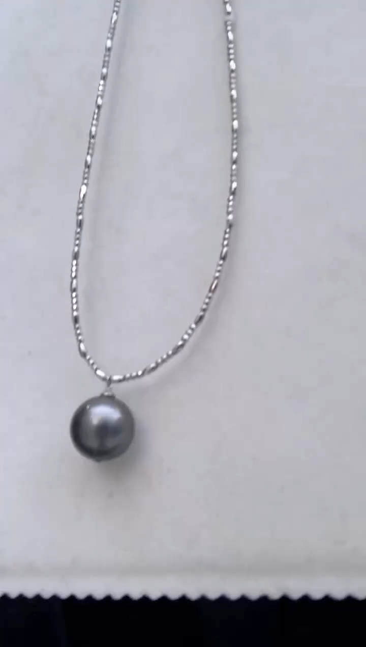 【闪购商品】海水珍珠项链银S925镶嵌181 16-17mm