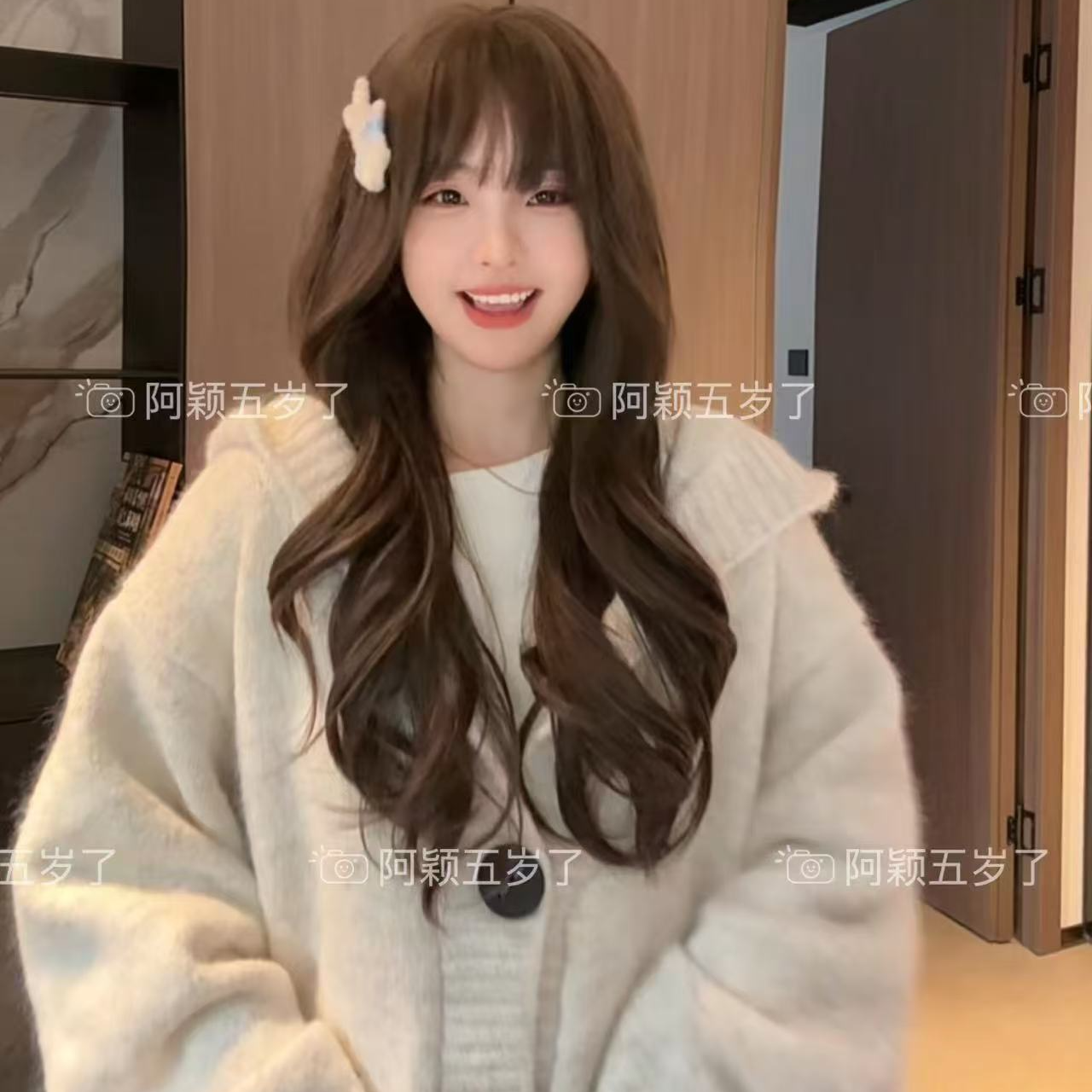 巫师帽高级感针织开衫外套女早春秋2025新款毛衣