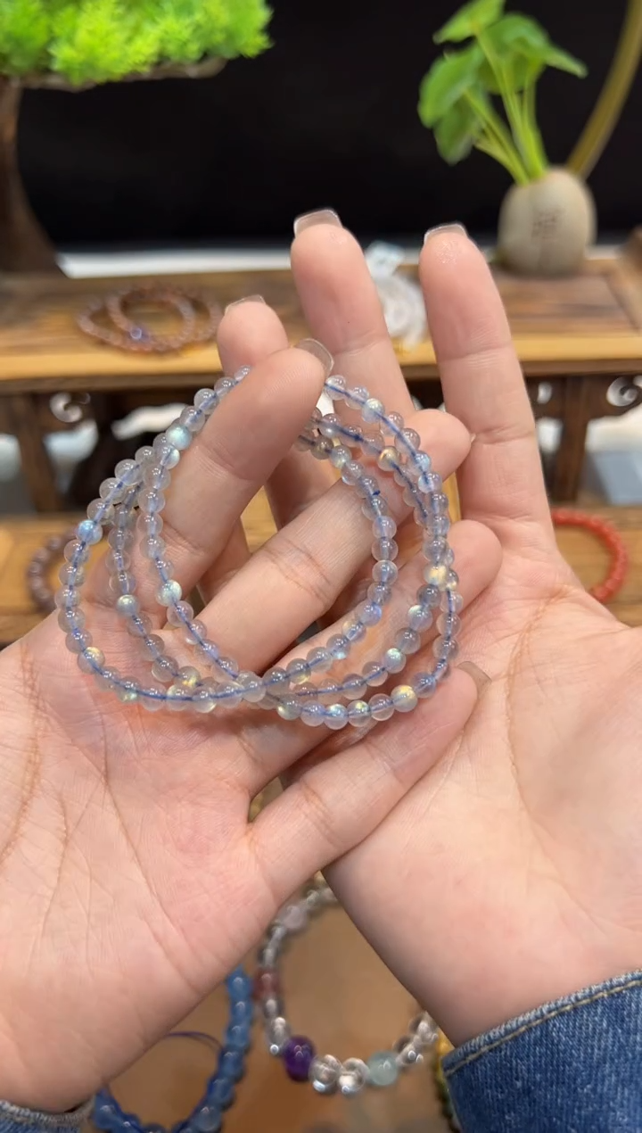 【闪购商品】长石手链未镶嵌手饰@@