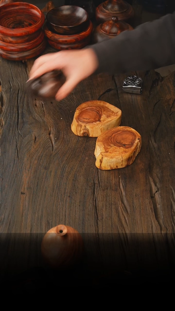 老叶木作木制品鬼柳墩子1个