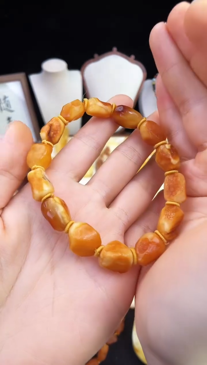 琥珀未镶嵌珠宝奇石柒月