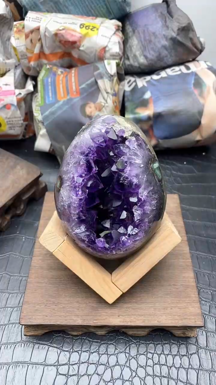 【闪购商品】紫晶1未镶嵌龍蛋 867号