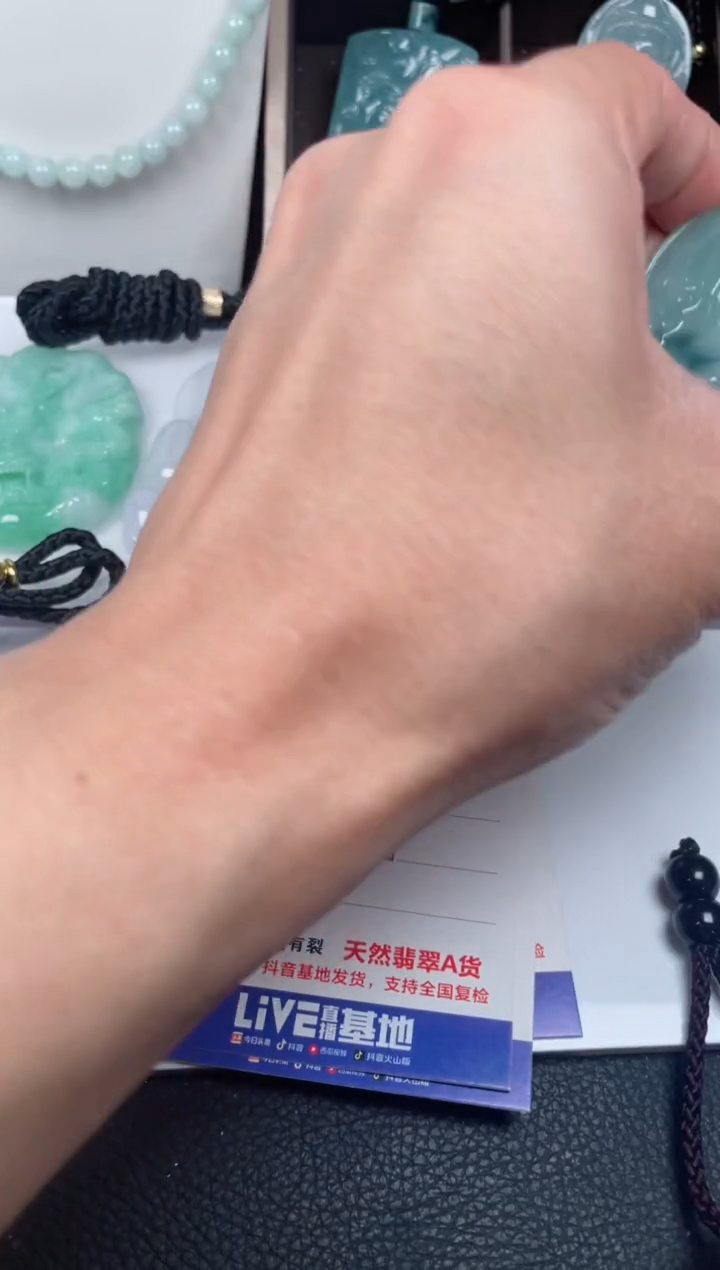 翡翠未镶嵌颈饰         