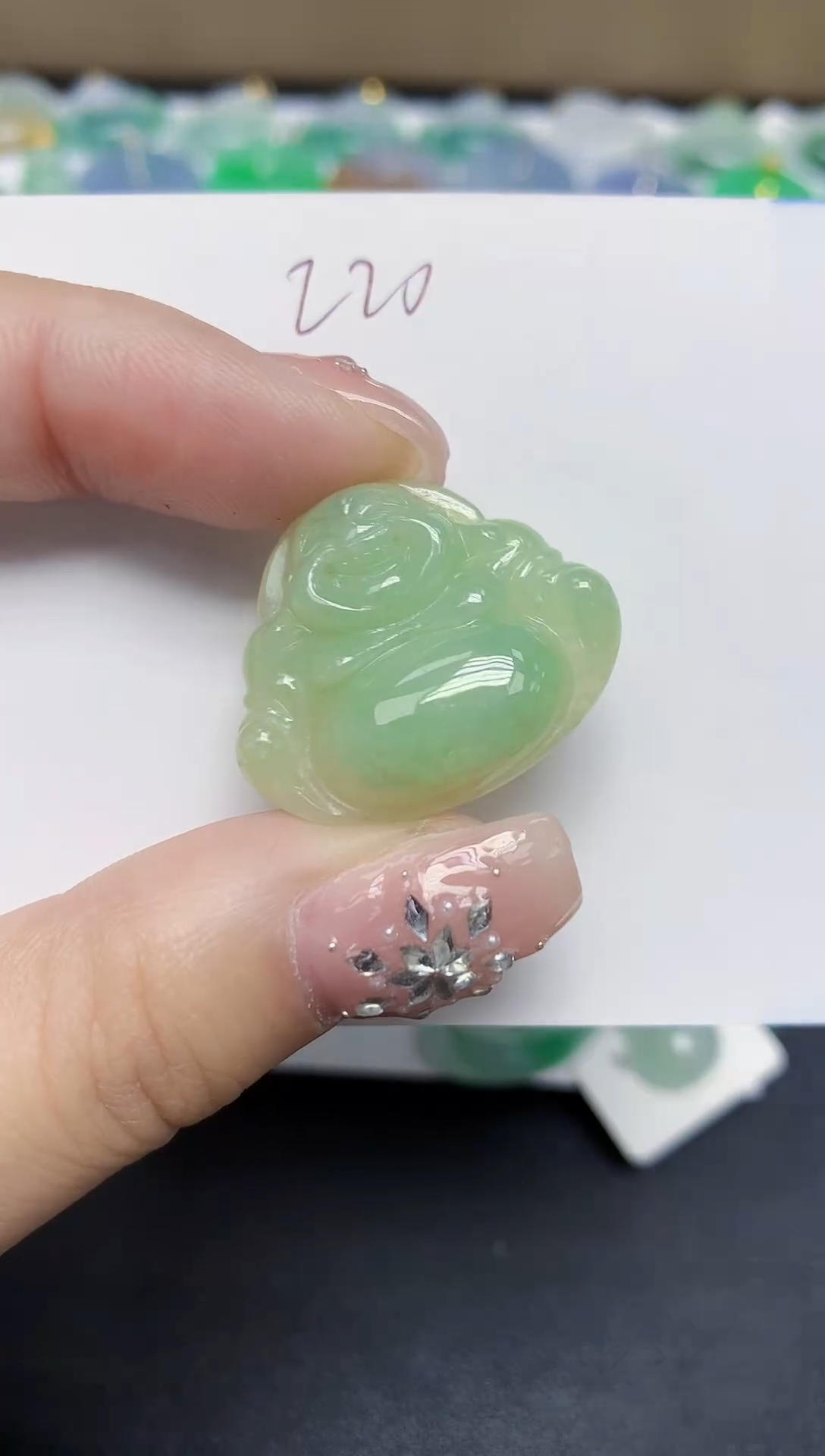 颈饰未镶嵌翡翠天然缅甸翡翠A货翡翠百元以上9元证书费自理