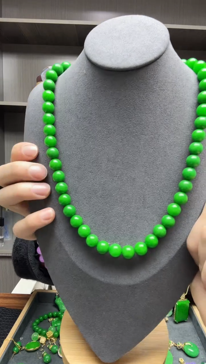 【闪购商品】翡翠项链14K金镶嵌项链