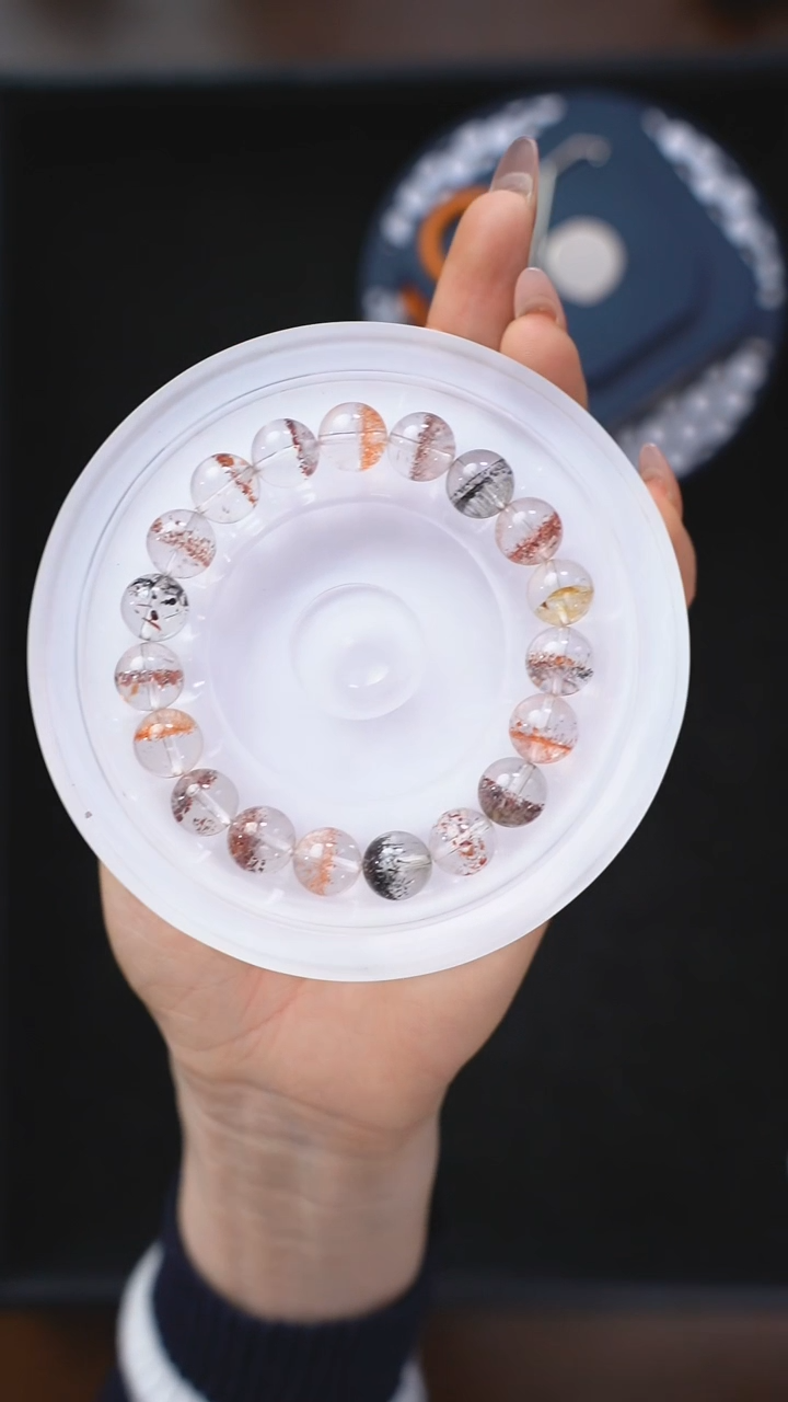 【闪购商品】水晶手链未镶嵌q072 超七手链10mm+