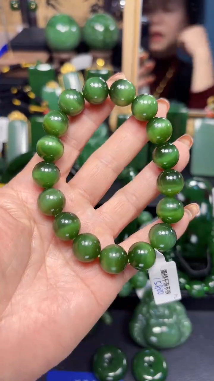 【闪购商品】和田玉（碧玉）手串未镶嵌1