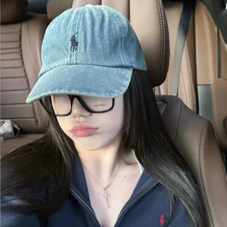  X L 鸭舌帽 马家 字母帽子韩版紫色鸭舌帽棒球帽韩版夏季水洗