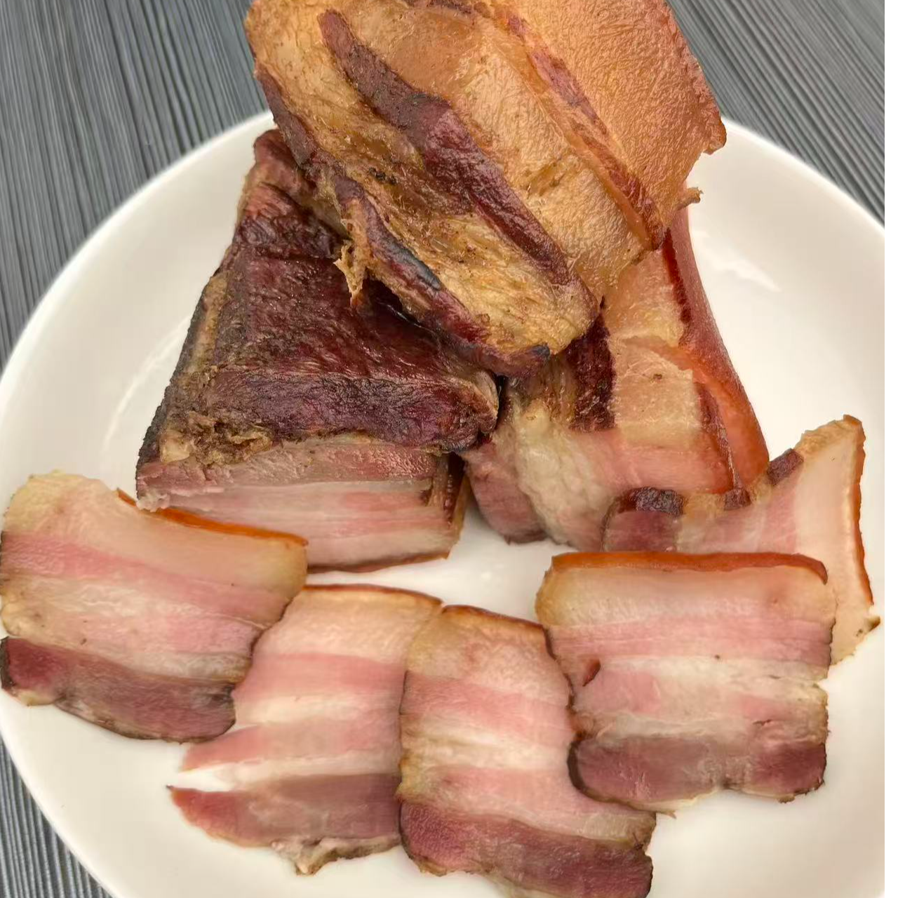 农家柴火烟熏五花肉XM