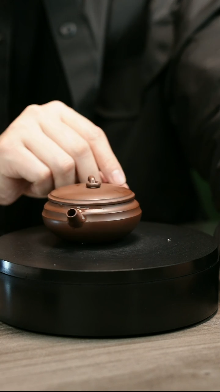 茶壶紫砂盏**饮H2533赵信军光素单圈扁炉