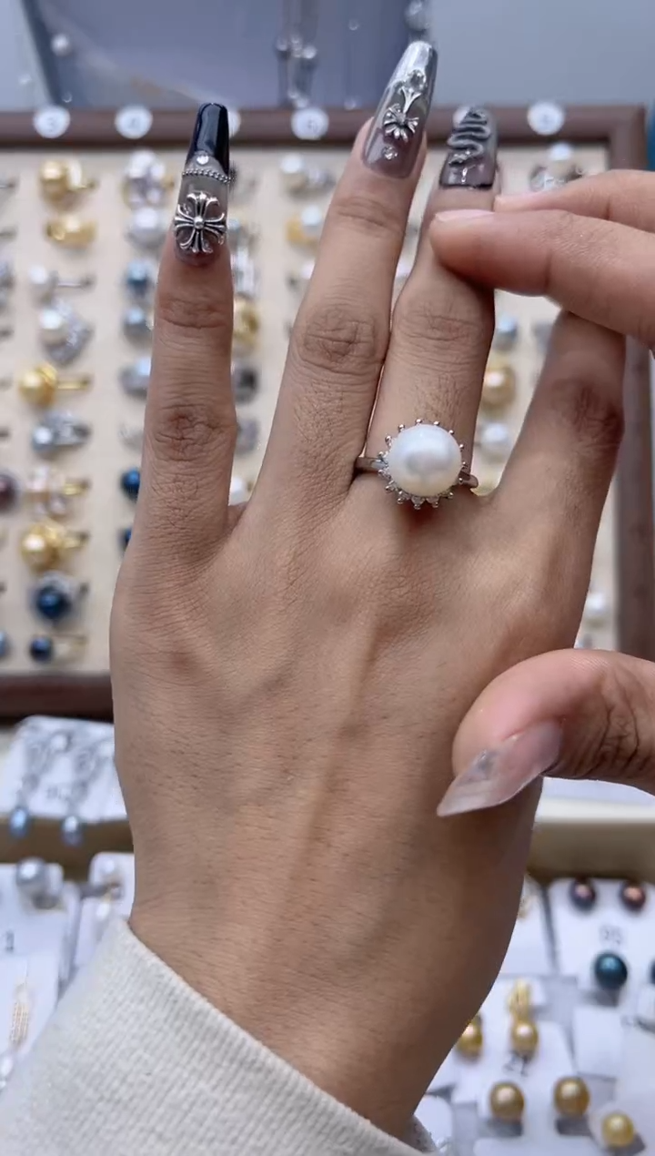 【闪购商品】淡水珍珠戒指合金68