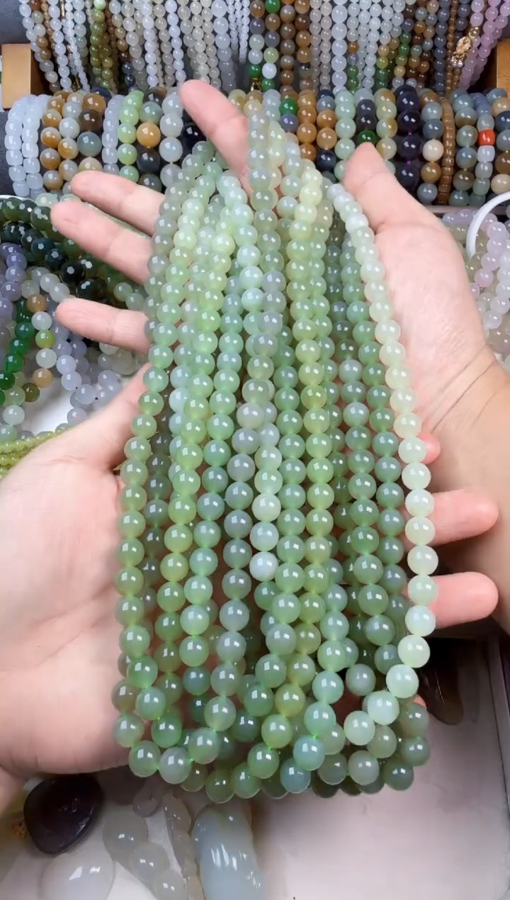 项链未镶嵌和田玉8mm项链多样性发其一