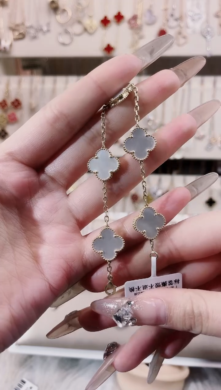 【闪购商品】贝壳（贝母）手链18K金镶嵌18K金镶嵌 K黄