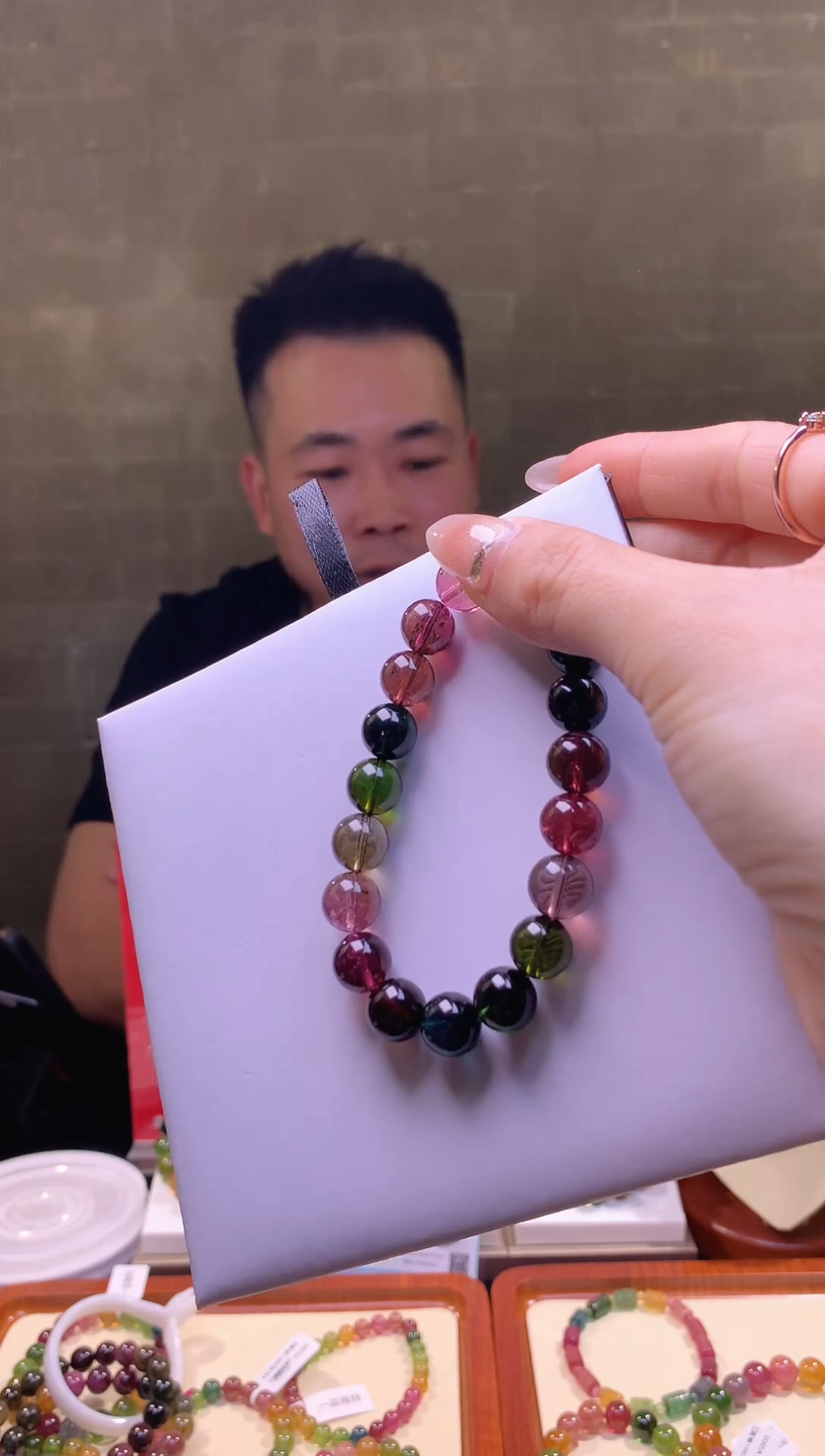 【闪购商品】碧玺手串未镶嵌黑美人碧玺