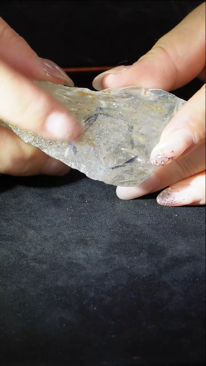 未镶嵌珠宝半成品水晶水胆原石D638