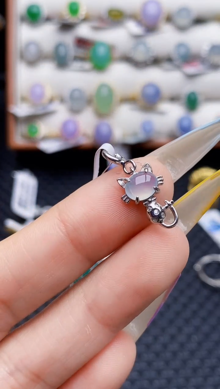 银S925镶嵌戒指翡翠3035