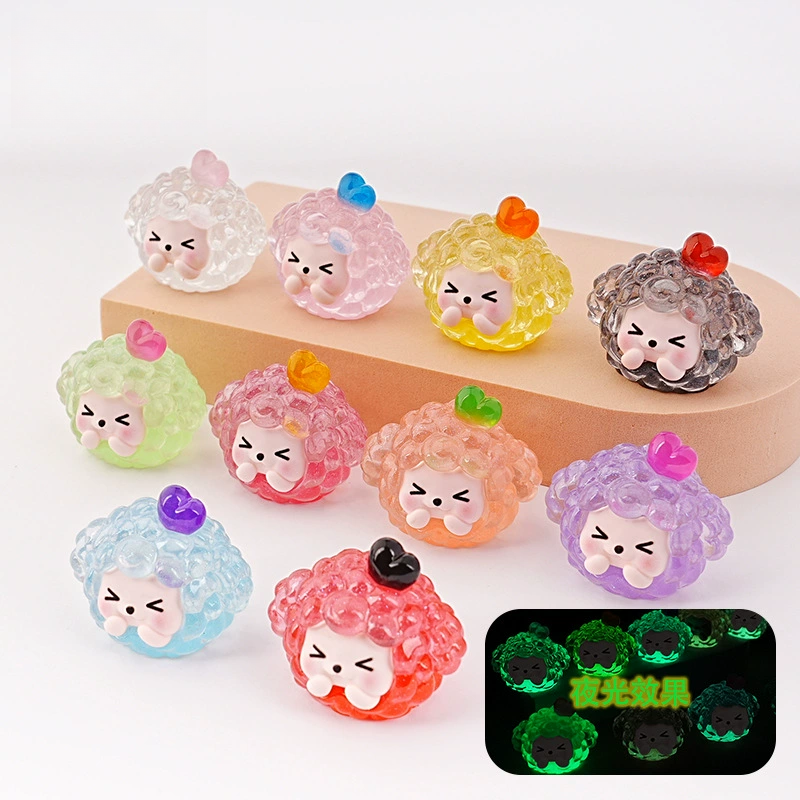 （许愿+对对碰）夜光团子可爱卡通树脂摆件默认微瑕