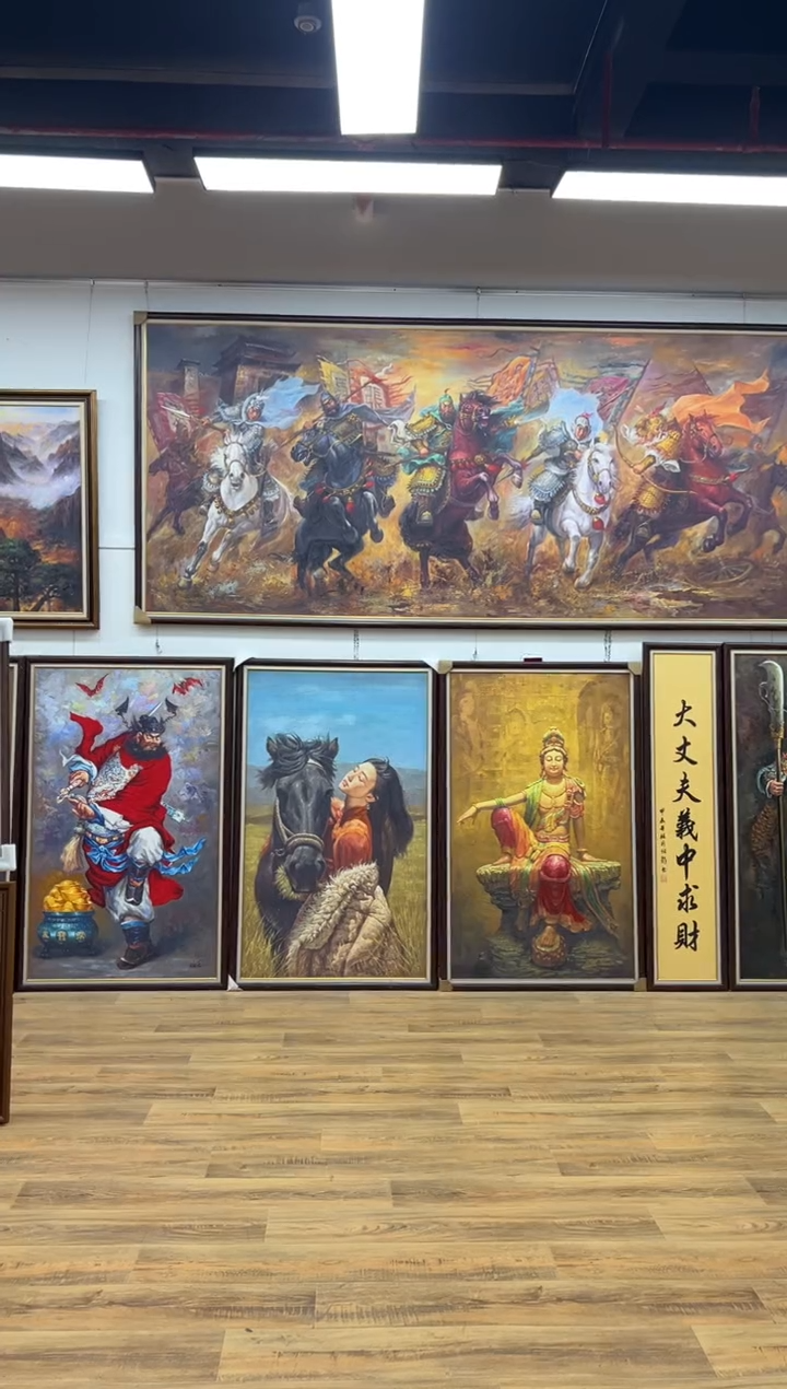 书法草原 带框80*130       