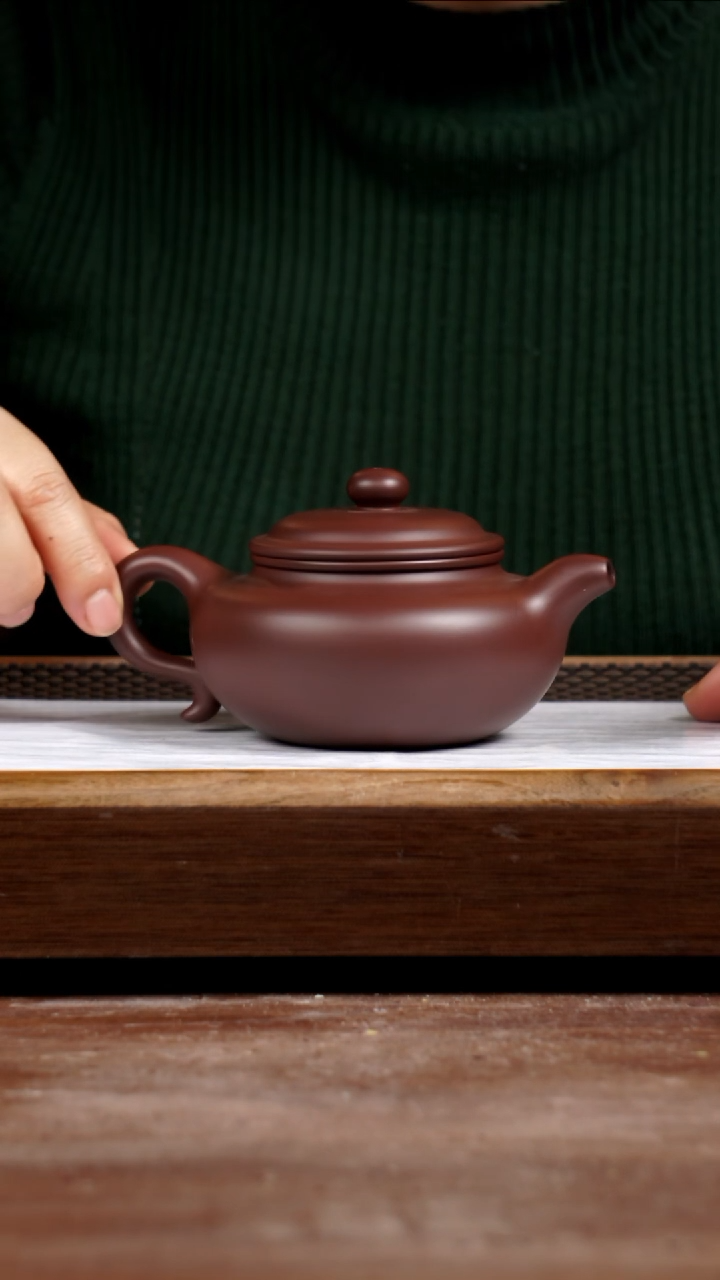 茶壶紫砂四号井紫泥仿古300CC