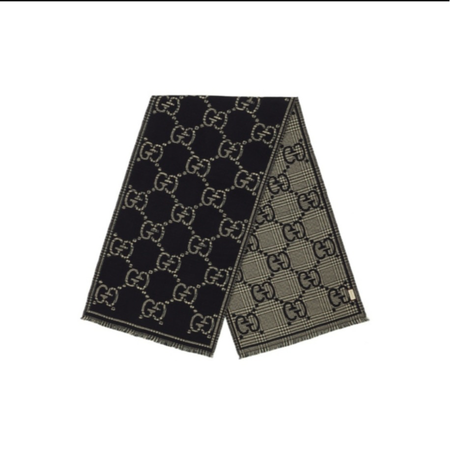 未使用 GUCCI/古驰 古驰新款围巾 双g格纹