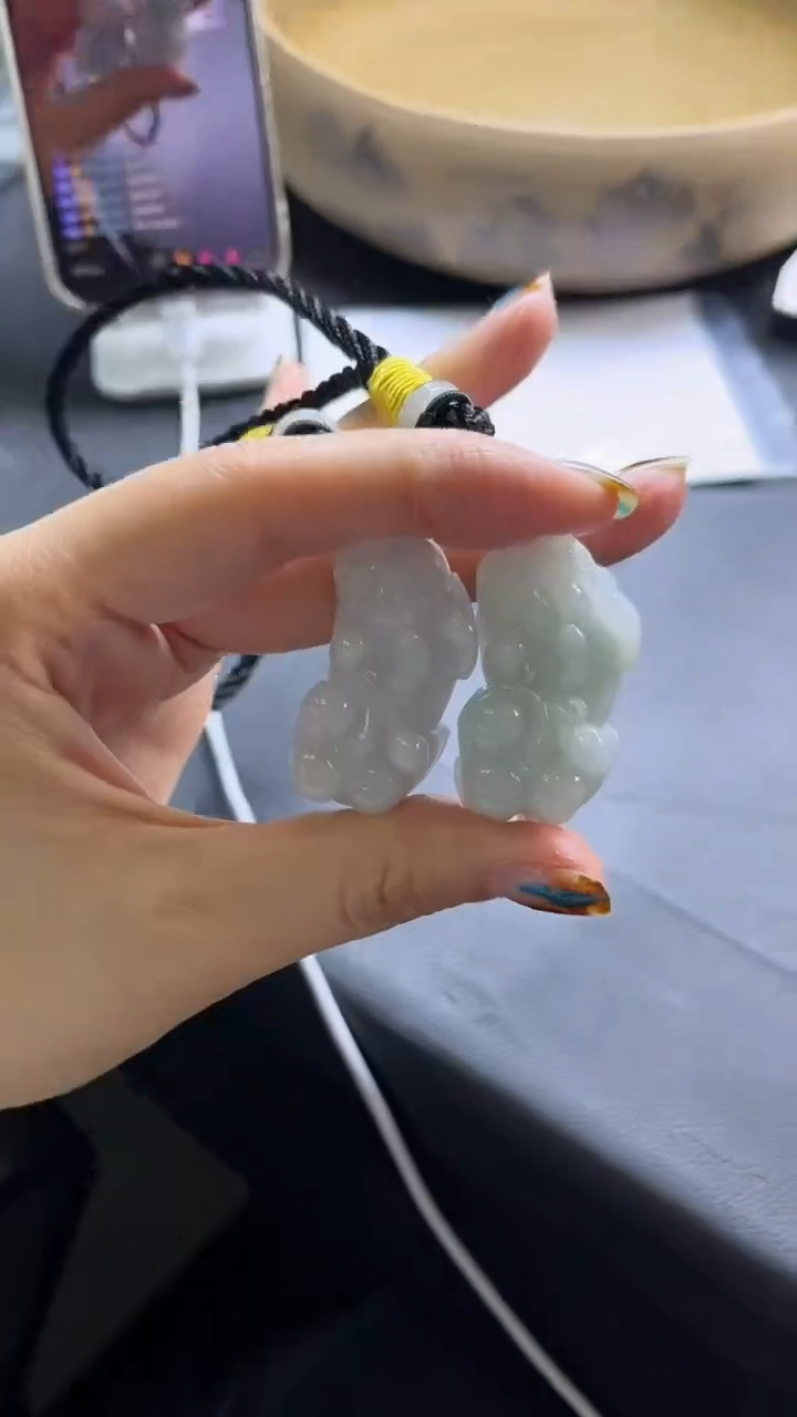 【闪购商品】翡翠挂件未镶嵌翡翠貔貅车挂多样发一件